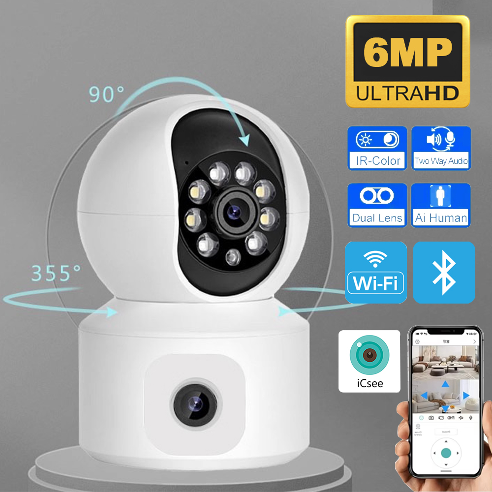 Eufy Camera E220 - 6MP ICSEE WiFi IPカメラ デュアルレンズ デュアルスクリーン