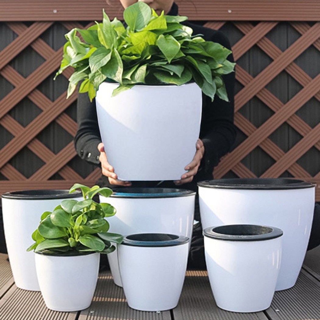 Aloe Vera Pot - 自動散水ポット、怠惰な植木鉢、模造磁器、ガーデニング鉢、家の庭の装飾、s、m、l、xl、xxl、xx