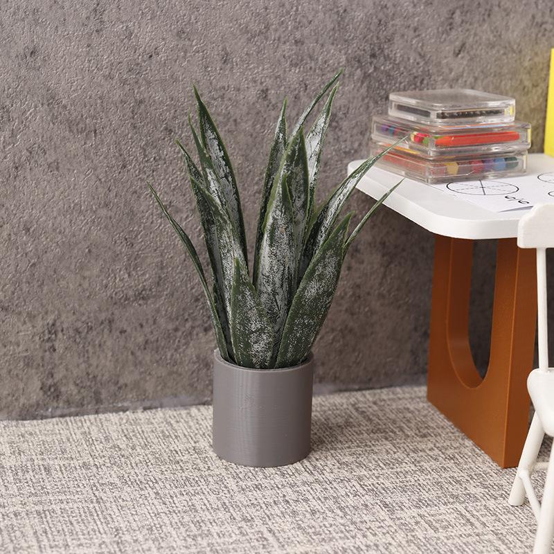 ミニチュアアロエベラ鉢植え植物オーナメント ドールハウス植物 - Aloe Vera Pot のレビューと価格