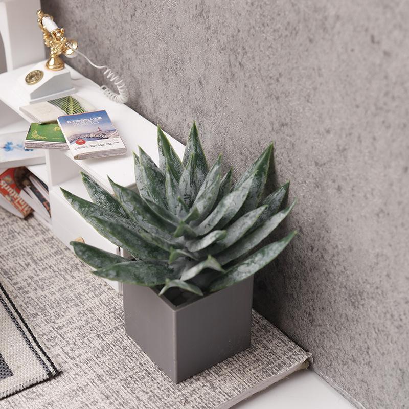 ミニチュアアロエベラ鉢植え植物オーナメント ドールハウス植物 - Aloe Vera Pot のレビューと価格