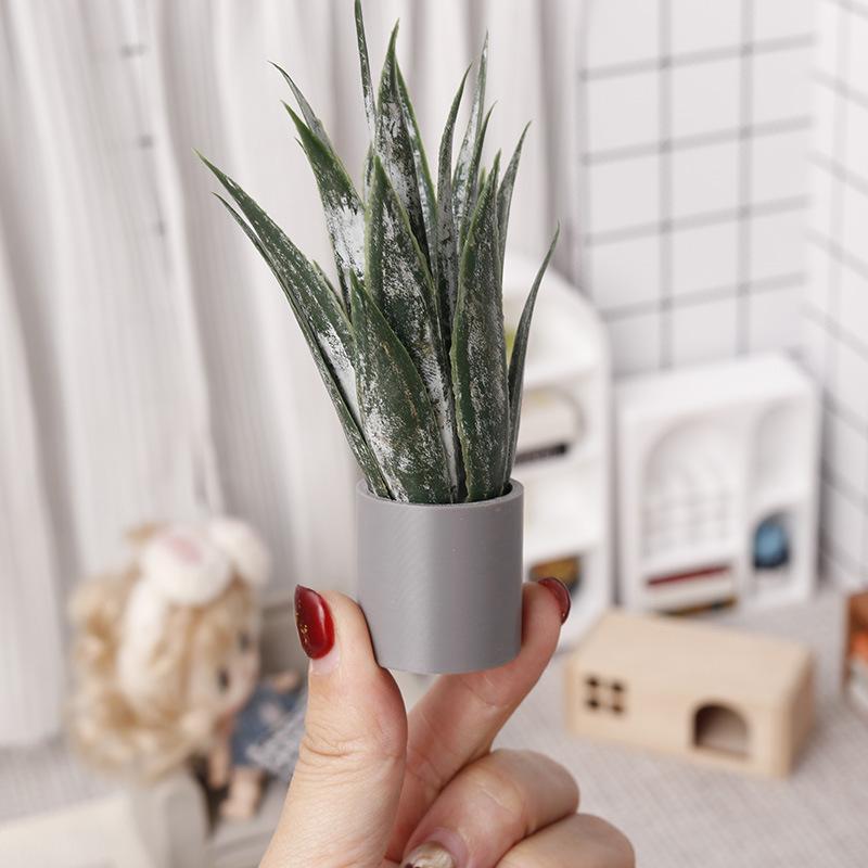 ミニチュアアロエベラ鉢植え植物オーナメント ドールハウス植物 - Aloe Vera Pot のレビューと価格