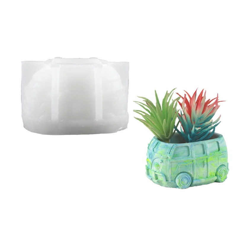 車の多肉植物植木鉢用シリコンモールド、3Dシリコンモールド、 - Echeveria Succulent のレビューと価格